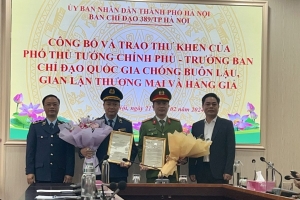 Phó Thủ tướng Trần Lưu Quang gửi thư khen lực lượng Quản lý thị trường Hà Nội