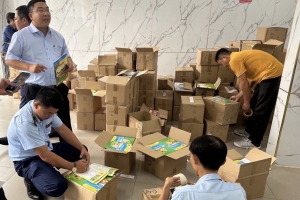 Phát hiện gần 34.000 sách giáo khoa có dấu hiệu giả mạo nhãn hàng hóa Nhà xuất bản Giáo dục Việt Nam