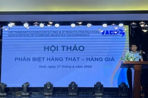 Cục QLTT tỉnh Thừa Thiên Huế phối hợp VACIP tổ chức Hội thảo phân biệt hàng thật, hàng giả