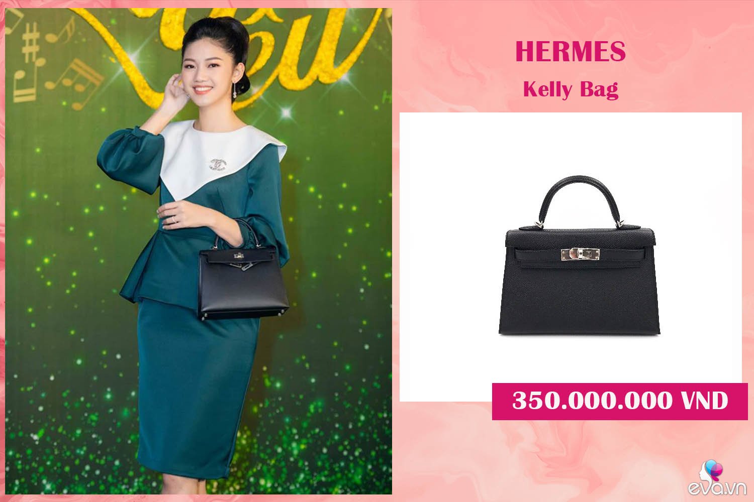 Đối với dòng túi Hermes Kelly, Á hậu Thanh Tú sở hữu khá nhiều phiên bản mang kích thước và màu sắc khác nhau. Cô thường trưng dụng những thiết kế này khi tham gia các sự kiện giải trí.