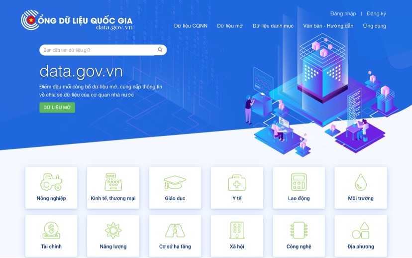 Chính thức khởi động Cổng dữ liệu quốc gia