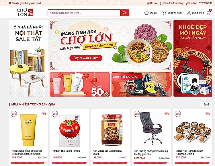 Mua sắm đặc sản Chợ Lớn qua chợ phiên online