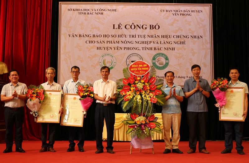 Cấp chứng nhận bánh tẻ, bánh đa nem, nếp cái hoa vàng Yên Phong