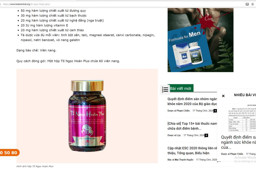 Cục An toàn thực phẩm (Bộ Y tế) cảnh báo các thực phẩm bảo vệ sức khỏe đang được quảng cáo vi phạm quy định của pháp luật về quảng cáo
