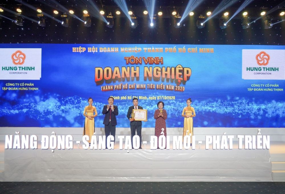 Tập đoàn Hưng Thịnh lần thứ 3 liên tiếp nhận danh hiệu Doanh nghiệp TP.HCM tiêu biểu