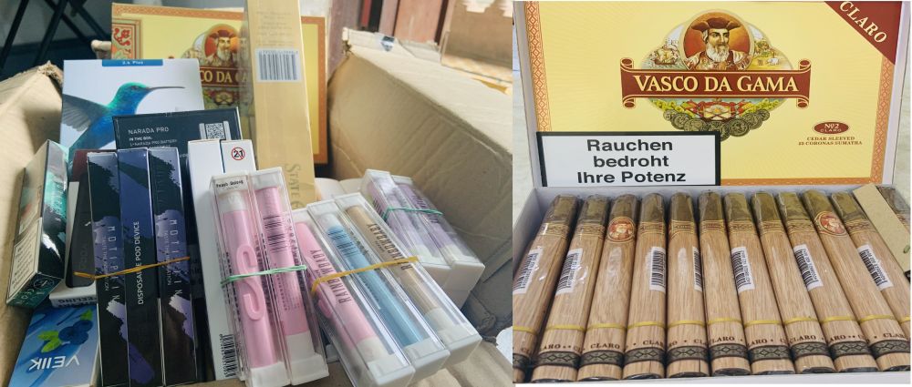 Nghệ An: Phát hiện cơ sở kinh doanh thuốc lá điện tử, xì gà, thuốc lá điếu nhập lậu