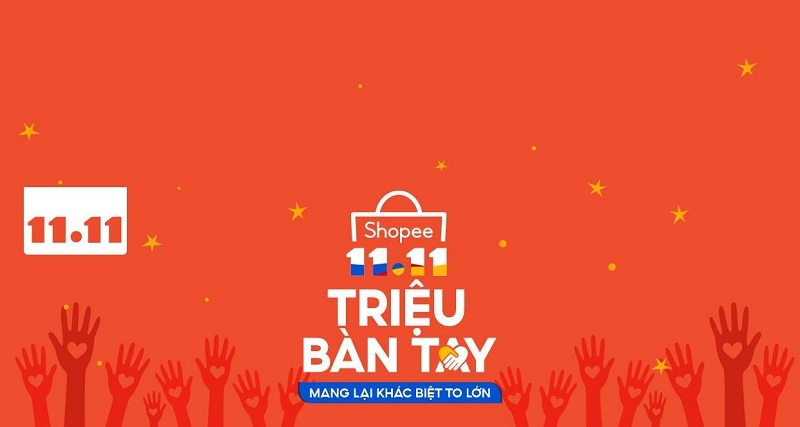 Ví điện tử AirPay đồng hành cùng Shopee gây quỹ Shopee 11/11 Triệu Bàn Tay