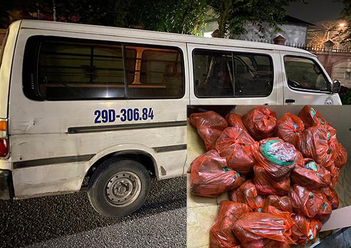 Vận chuyển 850kg sản phẩm động vật hôi thối từ Hà Nội vào Nghệ An tiêu thụ