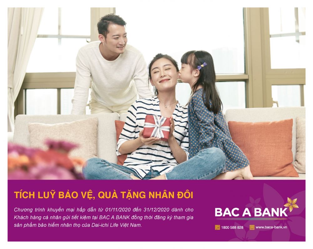 Bac A Bank triển khai chương trình “Tích lũy bảo vệ - Quà tặng nhân đôi” ưu đãi lớn cho người gửi tiền