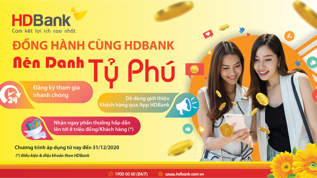 Đồng hành cùng HDBank - Nên danh tỷ phú