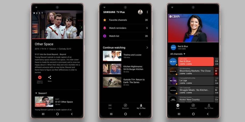Hầu hết smartphone Samsung được xem 135 kênh tin tức, phim truyện, thể thao miễn phí