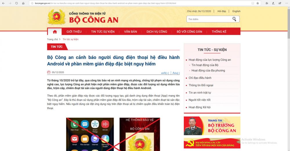 Bộ Công an cảnh báo phần mềm đặc biệt nguy hiểm trên điện thoại
