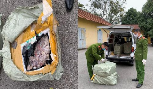 Lạng Sơn: Thu giữ 600kg nầm lợn đang trong quá trình phân hủy, bốc mùi hôi thối