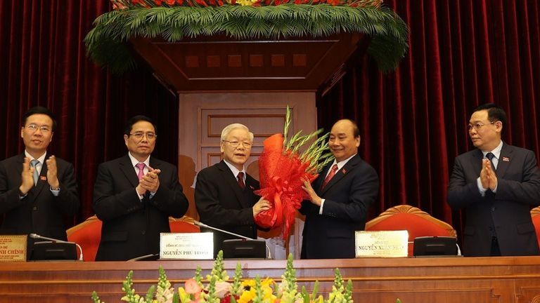 Đồng chí Nguyễn Phú Trọng tái đắc cử Tổng bí thư