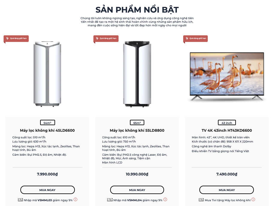 Sau Adayroi, Vingroup ra mắt trang thương mại điện tử bán hàng độc quyền