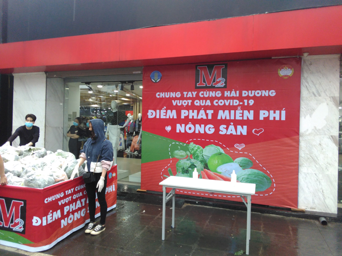M2 Việt Nam phát miễn phí, giải cứu nông sản Hải Dương