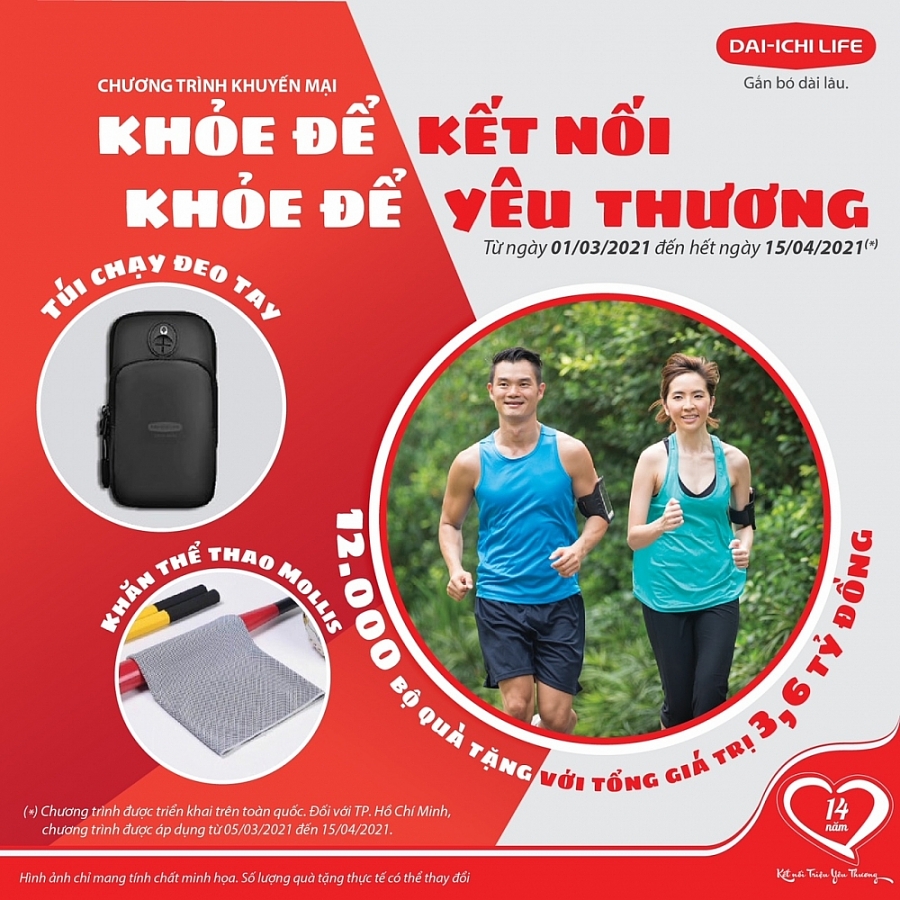 Dai-ichi Life Việt Nam khuyến mãi “Khỏe để kết nối – Khoẻ để yêu thương”