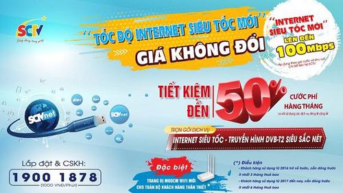 SCTV nâng cấp thiết bị Internet miễn phí cho khách hàng thân thiết