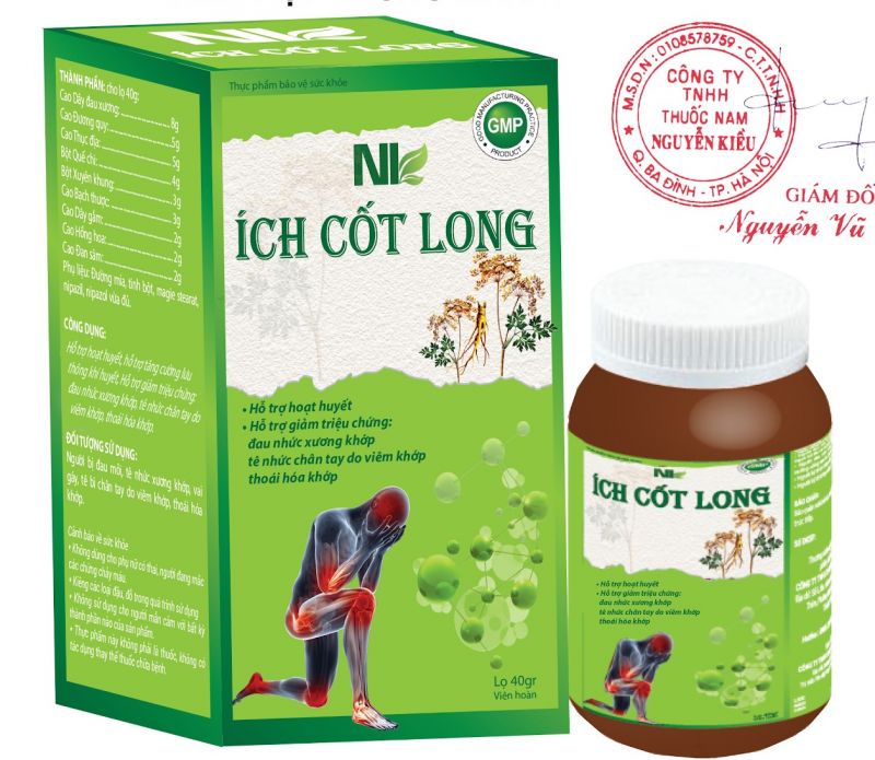 Cảnh báo thông tin quảng cáo thực phẩm bảo vệ sức khỏe Ích Cốt Long trên một số website