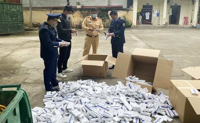 Cục Quản lý thị trường Lạng Sơn kiểm tra, xử lý nhiều vụ hàng lậu, hàng giả trong quý I/2022