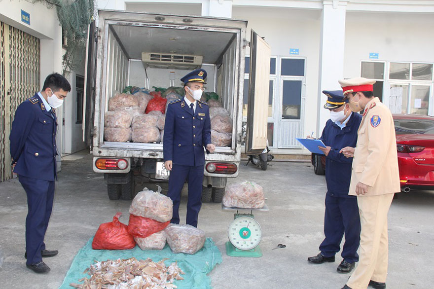 Thanh Hóa thu giữ 1,4 tấn bì lợn không rõ nguồn gốc