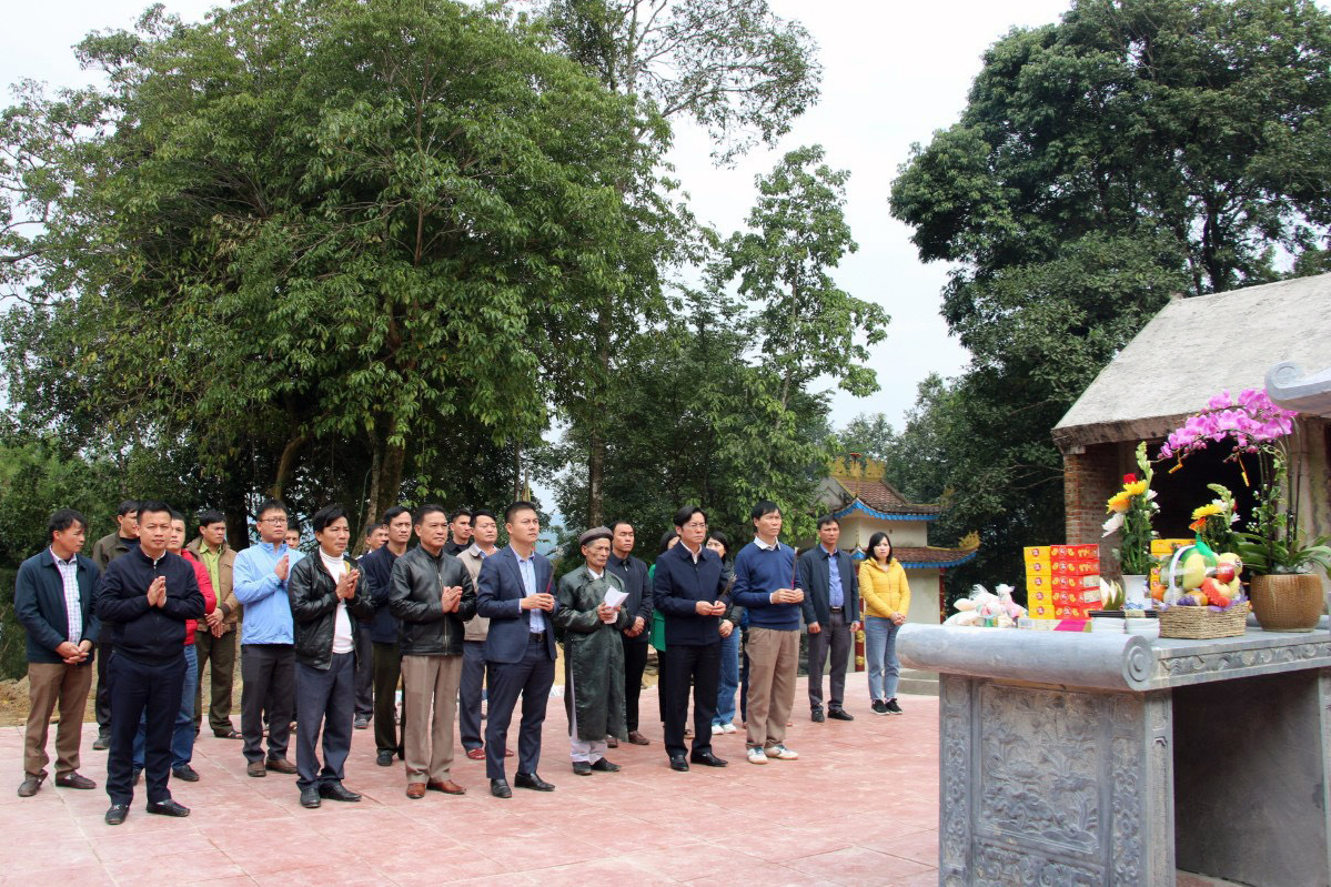 Hoàn thành giai đoạn I dự án đền thờ anh hùng liệt sỹ tại Kẻ Gỗ