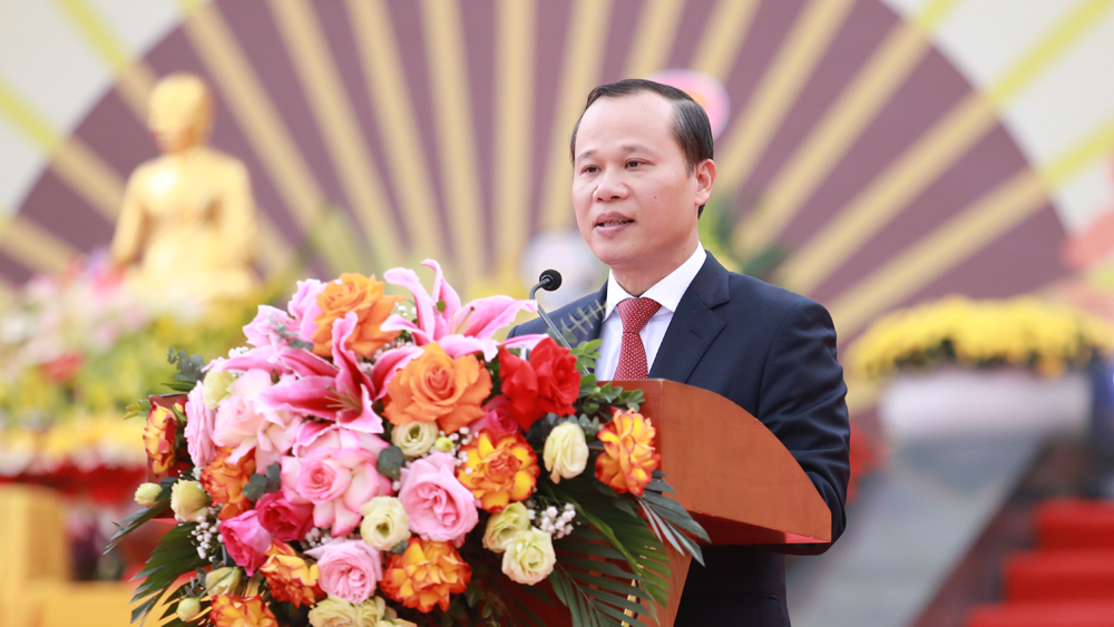 Ông Mai Sơn, Phó Chủ tịch Thường trực UBND tỉnh Bắc Giang phát biểu khai mạc.
