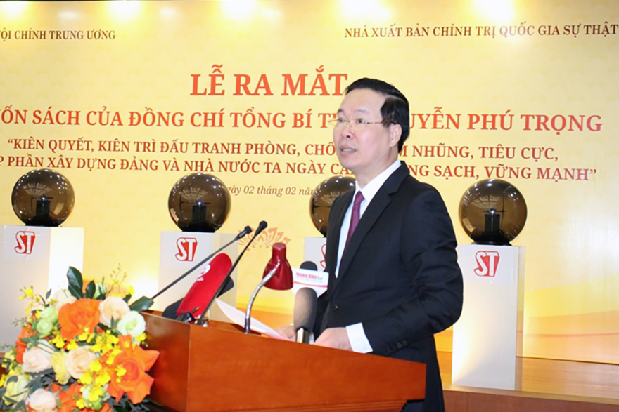 Ủy viên Bộ Chính trị, Thường trực Ban Bí thư Võ Văn Thưởng phát biểu tại sự kiện.