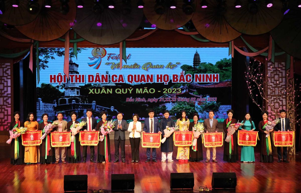 Hội thi Dân ca Quan họ Bắc Ninh Xuân Quý Mão - năm 2023 diễn ra trong 3 ngày 21-23/2.