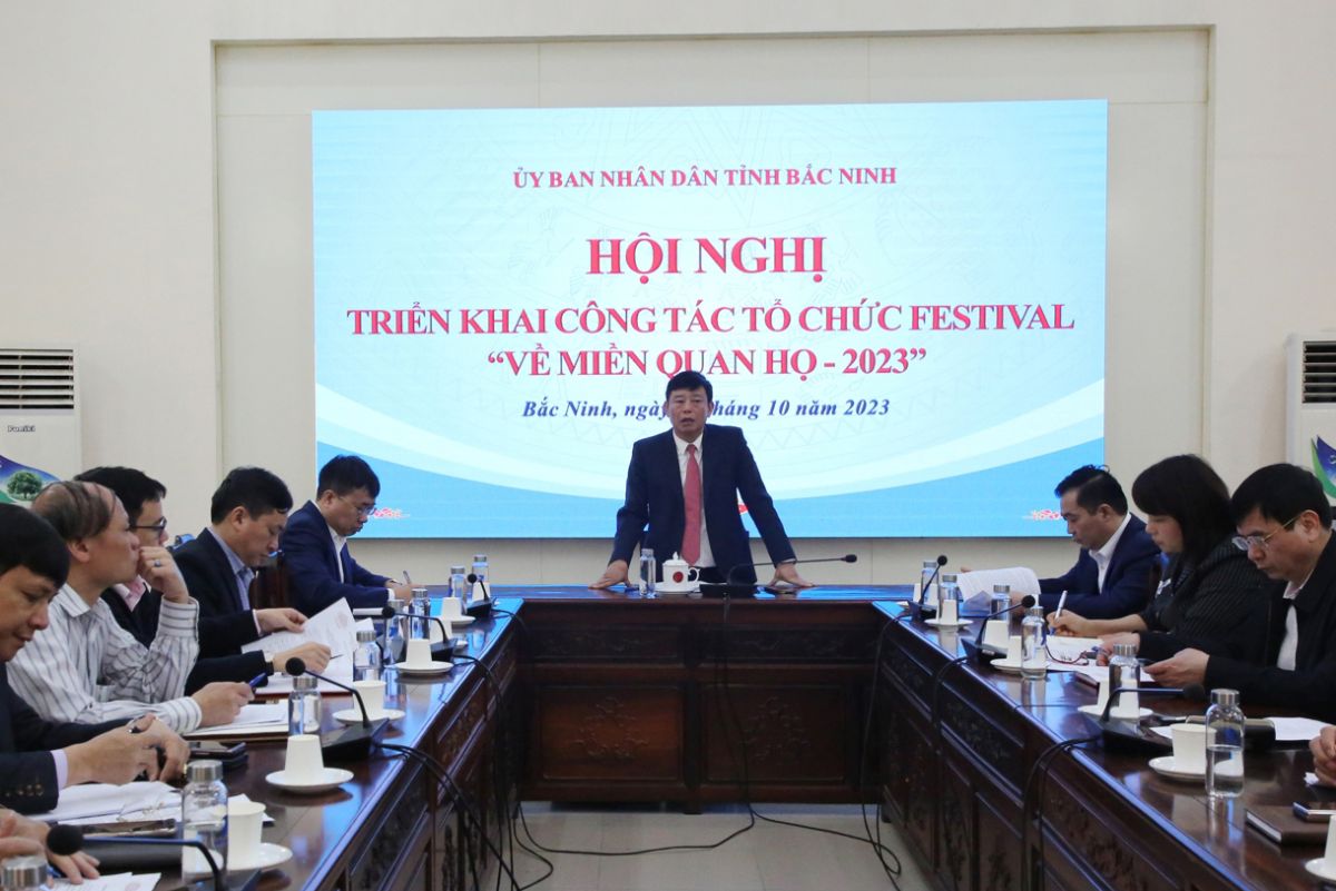 Triển khai phương án đảm bảo an ninh trật tự Festival “Về miền Quan họ 2023”