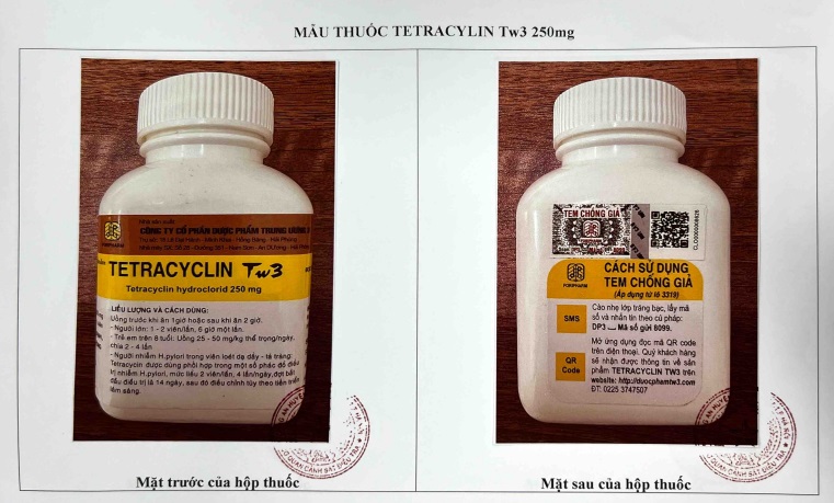 Tetracyclin Tw3 250mg.