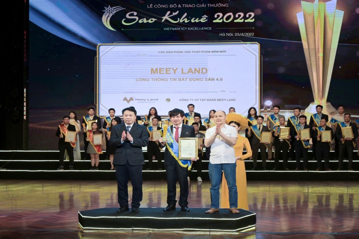 Meey Land được vinh danh tại giải thưởng Sao Khuê 2022 do Hiệp hội Phần mềm và Dịch vụ CNTT Việt Nam (VINASA) tổ chức.