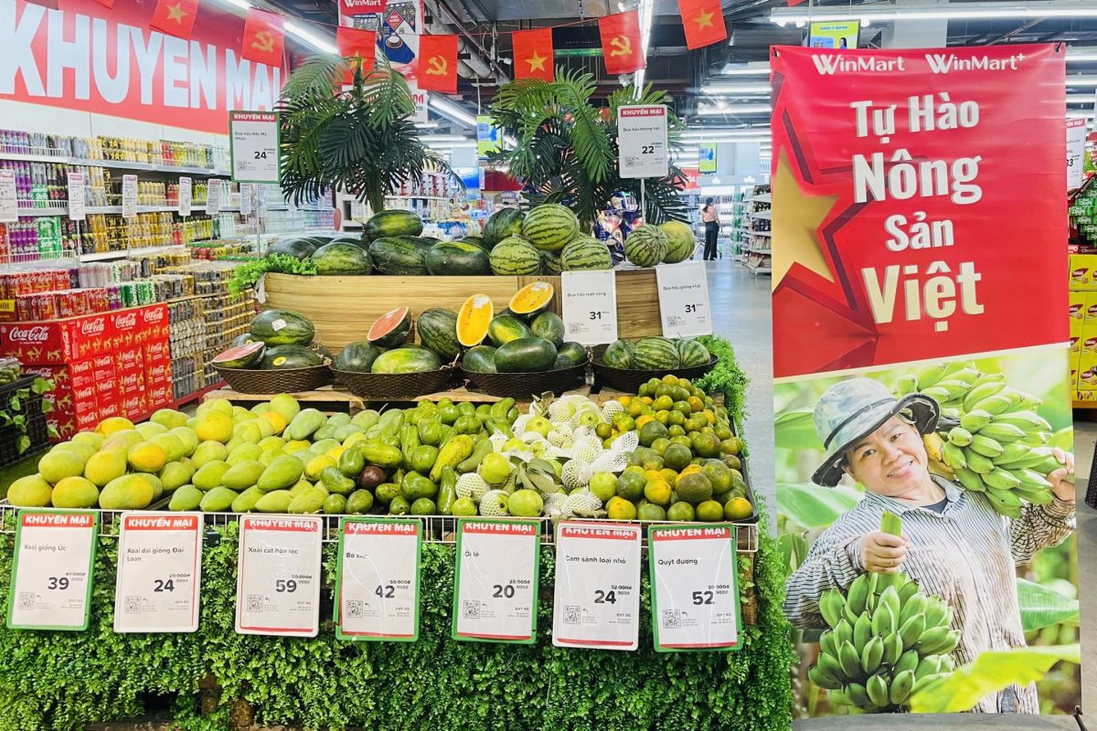 WinCommerce đẩy mạnh tiêu thụ nông sản Việt tại chuỗi bán lẻ WinMart/WinMart+