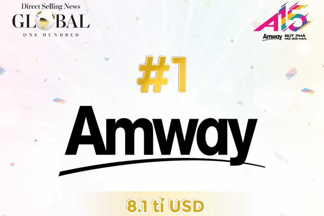 Đạt mốc doanh thu 8,1 tỷ USD, Amway tiếp tục dẫn đầu danh sách 100 công ty bán hàng trực tiếp toàn cầu năm 2023 dựa trên doanh thu năm 2022.