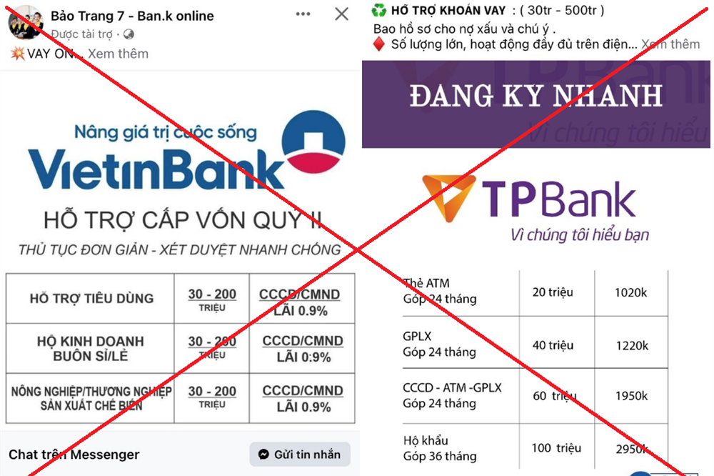 Cảnh báo tội phạm giả mạo ngân hàng, tổ chức tín dụng để lừa đảo trên không gian mạng