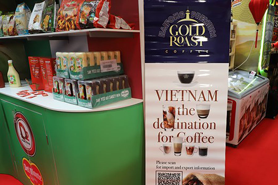Thương hiệu càphê Việt Nam thu hút sự quan tâm của khách hàng.