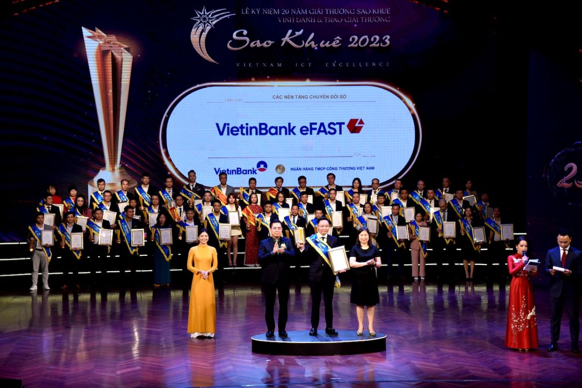 Ngân hàng số cho doanh nghiệp của VietinBank được vinh danh Sao Khuê 2023.