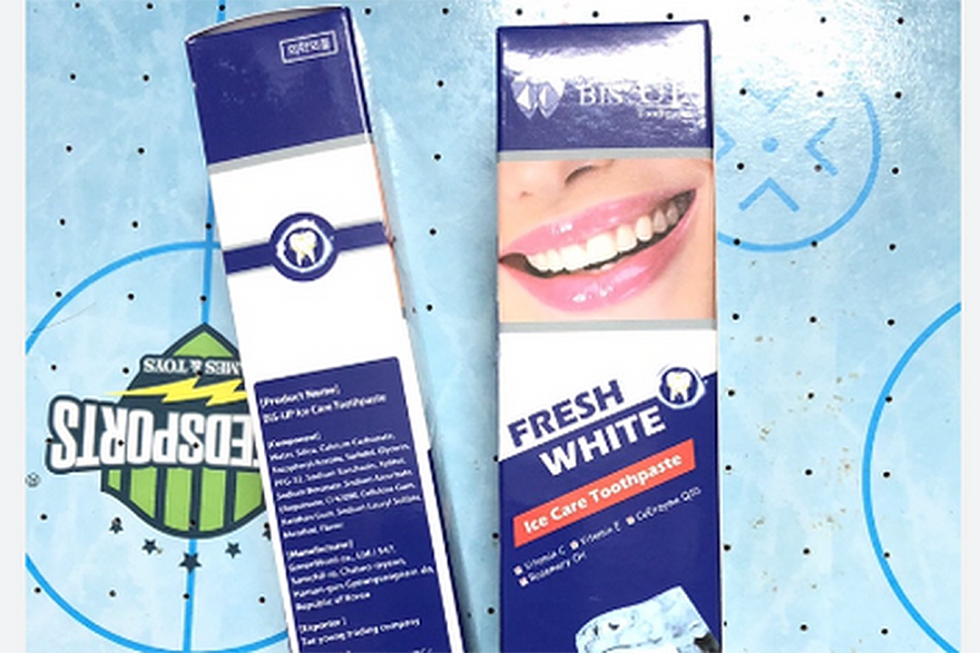 Thu hồi lô kem đánh răng Bis up ice care Toothpaste không đạt chất lượng.