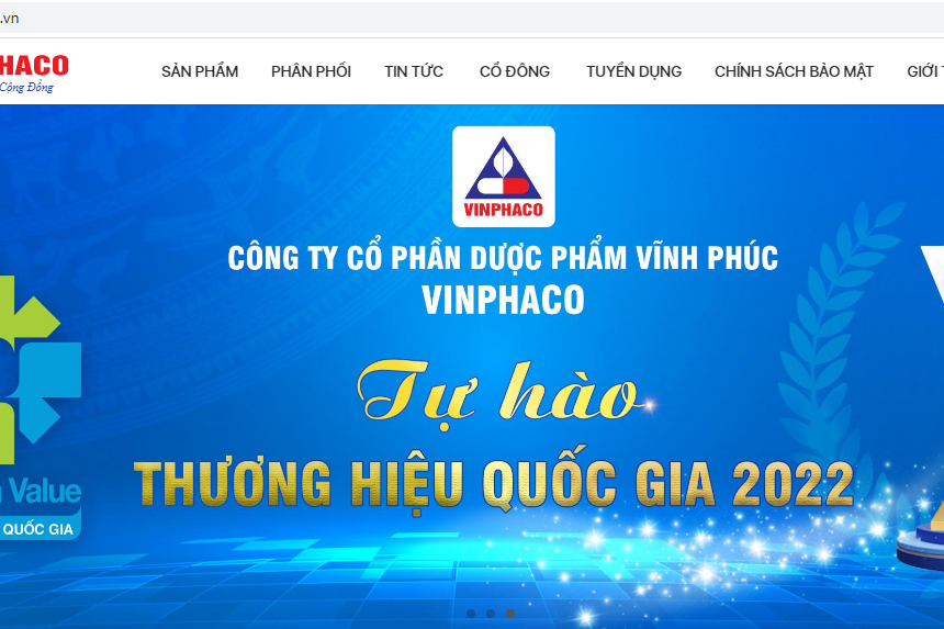 Thu hồi giấy chứng nhận đủ điều kiện an toàn thực phẩm của Công ty Dược phẩm Vĩnh Phúc