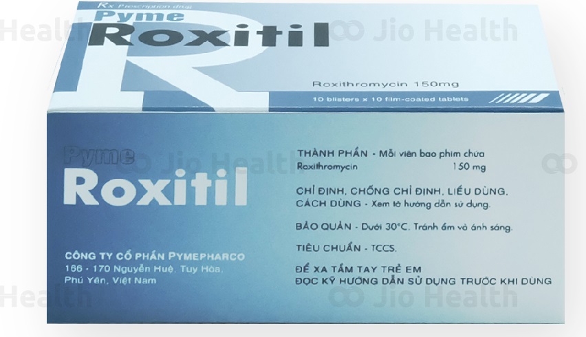Thuốc Viên nén bao phim PymeRoxitil (Roxithromycin 150mg) do Công ty CP Pymepharco sản xuất - Ảnh minh họa