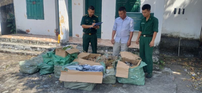 Biên phòng Quảng Ninh: Bắt giữ đối tượng vận chuyển hàng hóa trái phép ở khu vực biên giới
