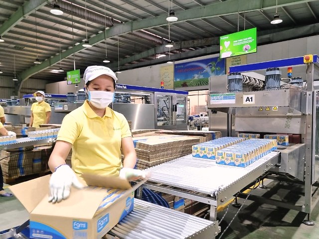 Nhà máy sản xuất sữa đậu nành của Vinasoy.