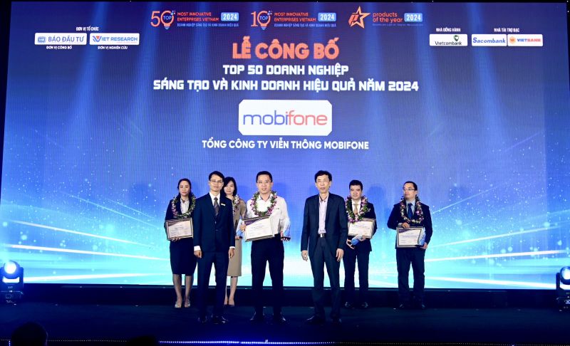 Mobifone lọt Top 50 Doanh nghiệp Kinh doanh hiệu quả Việt Nam năm 2024