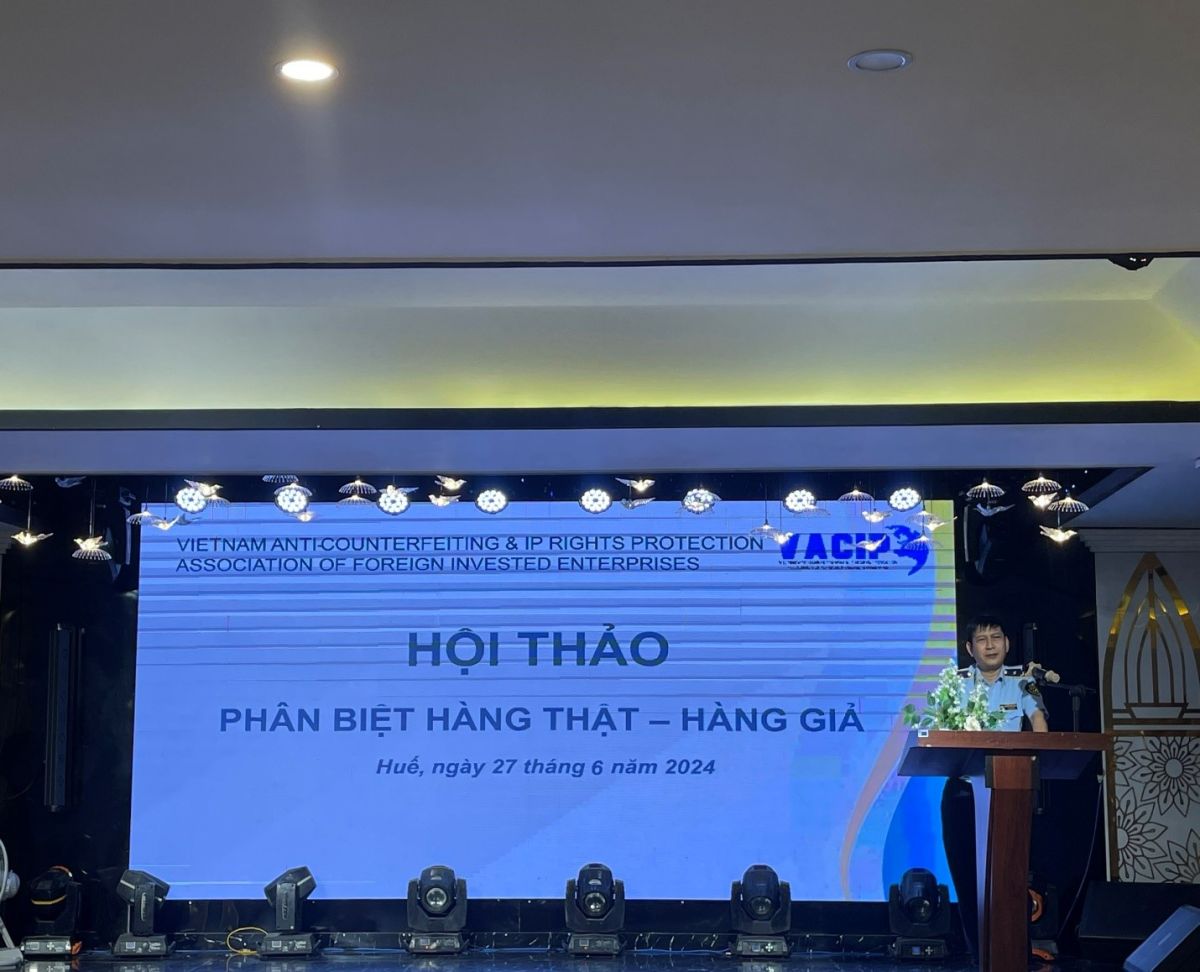 Cục QLTT tỉnh Thừa Thiên Huế phối hợp VACIP tổ chức Hội thảo phân biệt hàng thật, hàng giả