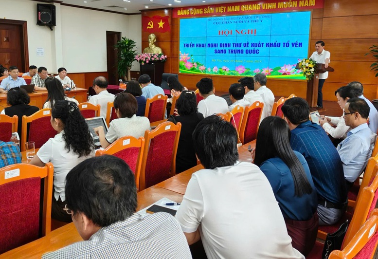Hội nghị triển khai Nghị định thư về xuất khẩu tổ yến sang Trung Quốc - Ảnh: VGP/Đỗ Hương