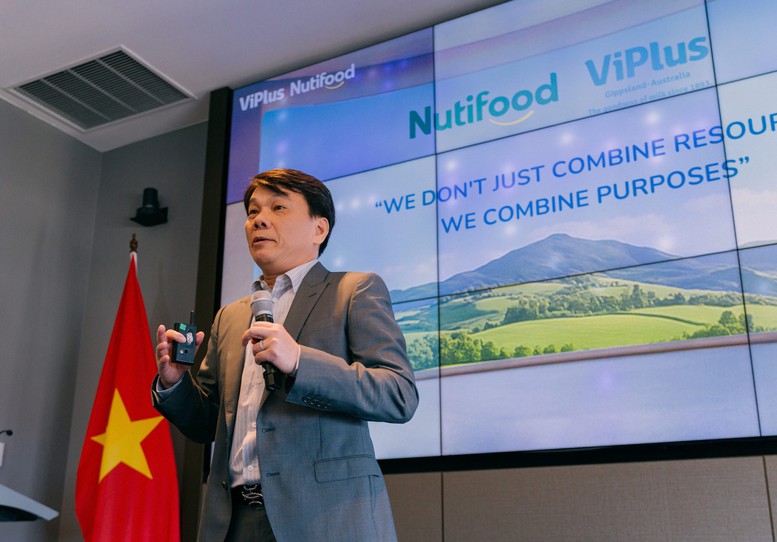Ông Trần Bảo Minh cho biết Thương hiệu GippsNature là giải pháp dinh dưỡng chất lượng cao sẽ mắt tại Việt Nam vào quý III/2025, trước nhiều thị trường quốc tế khác