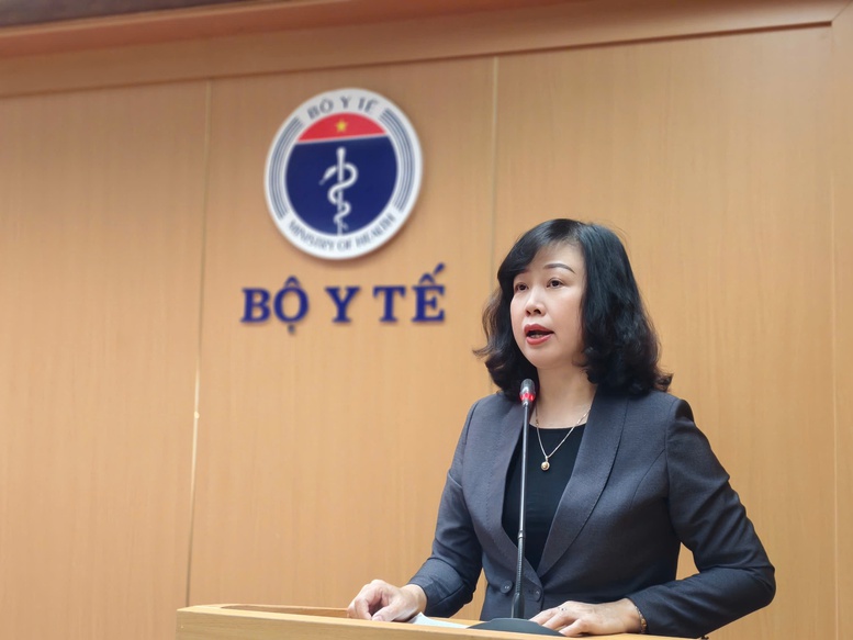 Bộ trưởng Bộ Y tế Đào Hồng Lan phát biểu tại hội nghị - Ảnh: VGP/HM Bộ trưởng Bộ Y tế Đào Hồng Lan phát biểu tại hội nghị - Ảnh: VGP/HM
