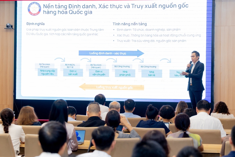 Theo ông Nguyễn Huy, việc ứng dụng công nghệ cho truy xuất nguồn gốc cần bắt buộc - Ảnh: VGP/HM Theo ông Nguyễn Huy, việc ứng dụng công nghệ cho truy xuất nguồn gốc cần bắt buộc - Ảnh: VGP/HM