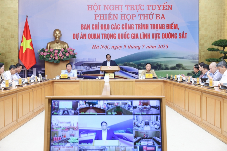 Thủ tướng Phạm Minh Chính chủ trì Hội nghị về các công trình, dự án đường sắt