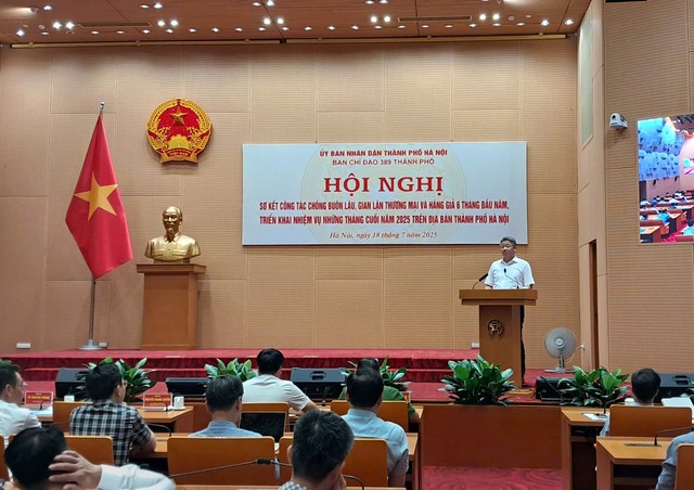Hội nghị sơ kết công tác chống buôn lậu, gian lận thương mại và hàng giả 6 tháng đầu năm, triển khai nhiệm vụ những tháng cuối năm 2025. Ảnh: VGP/TL Hội nghị sơ kết công tác chống buôn lậu, gian lận thương mại và hàng giả 6 tháng đầu năm, triển khai nhiệm vụ những tháng cuối năm 2025. Ảnh: VGP/TL